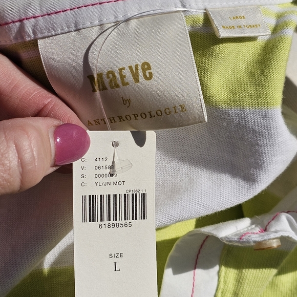NWT Maeve sleeveless striped top - Picture 7 of 7